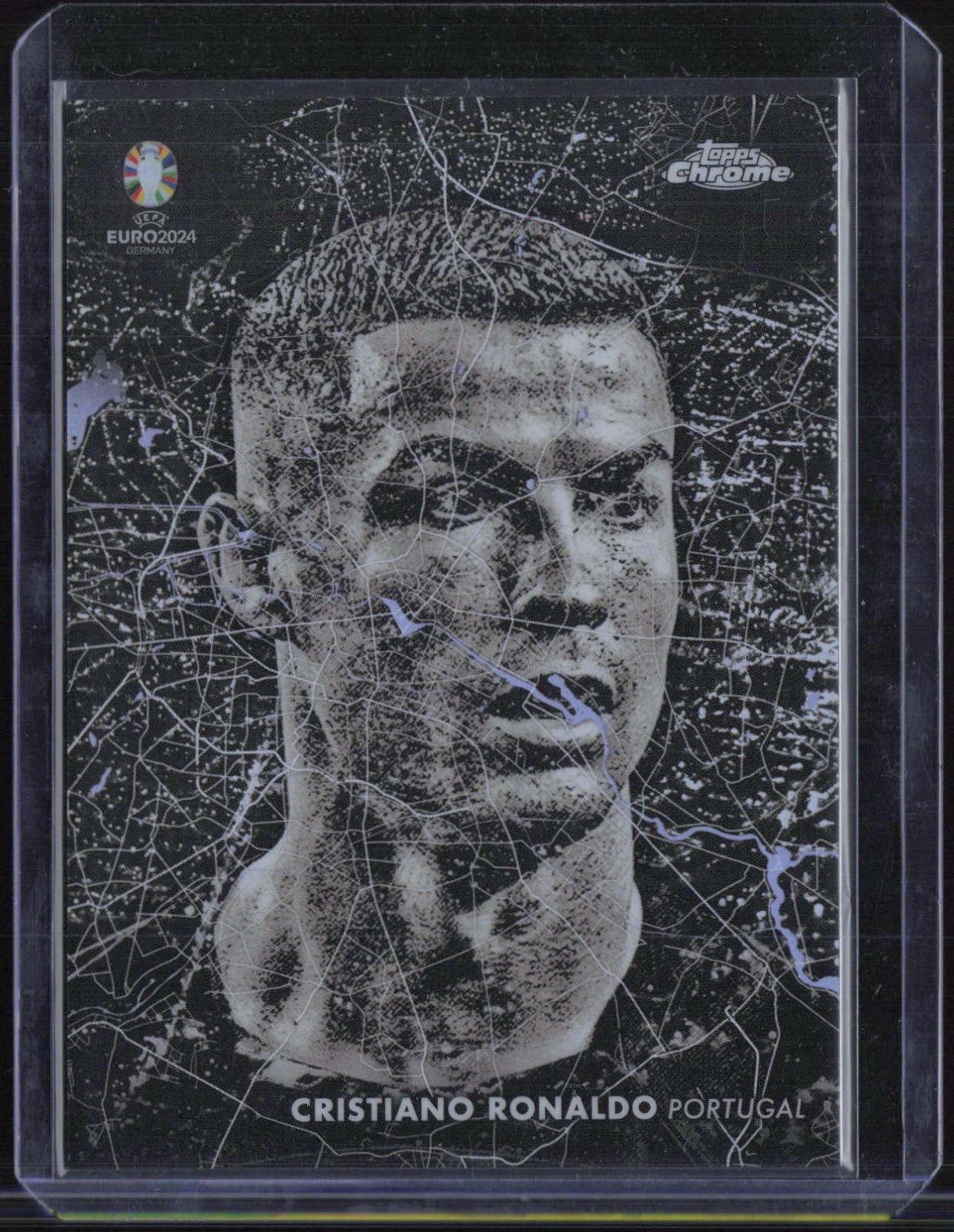 2024 Topps Chrome Black Portrait Soccer #BN7 Cristiano Ronaldo SP Case Hit