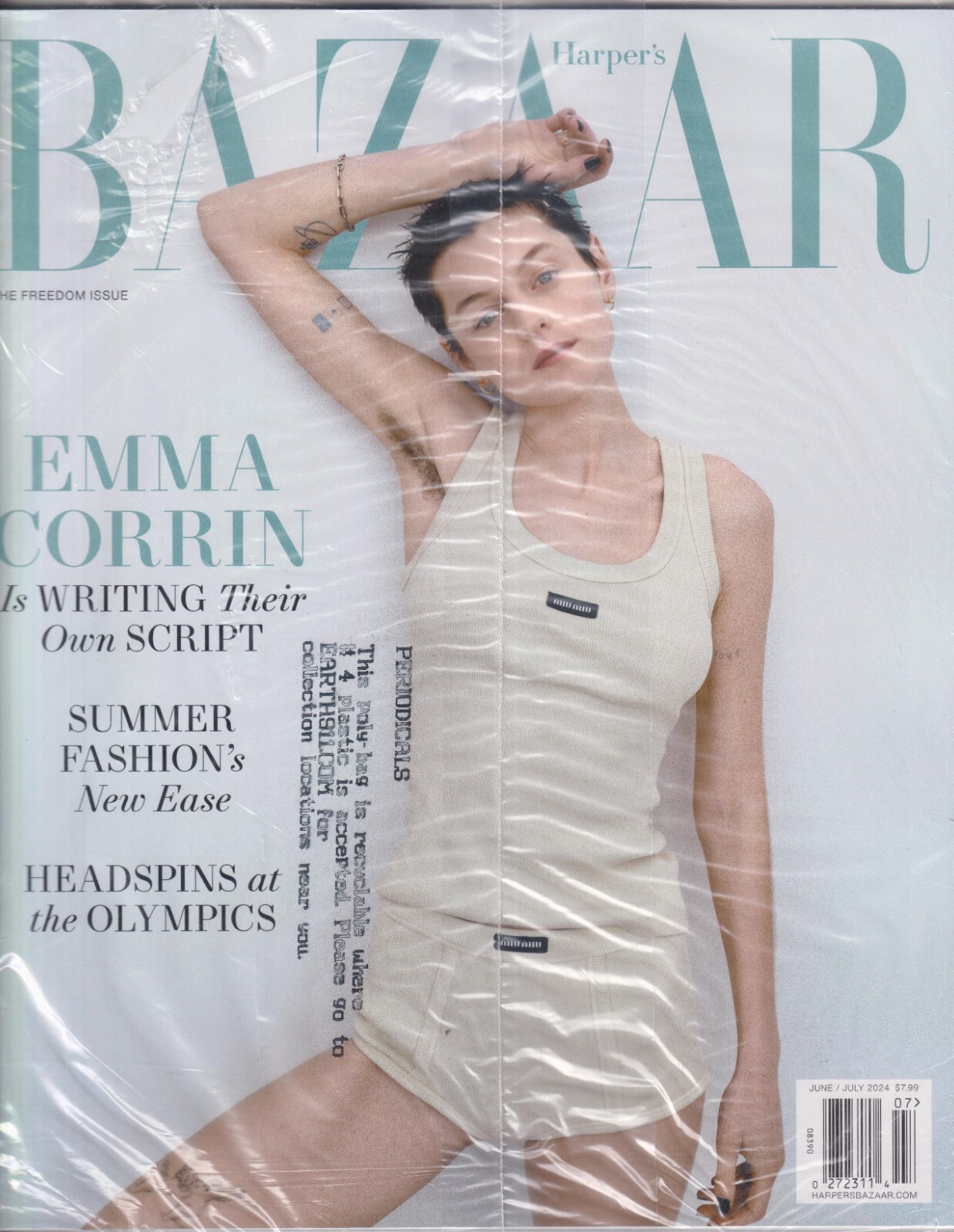 Harper's Bazaar June July 2024 Emma Corrin The Freedom Issue