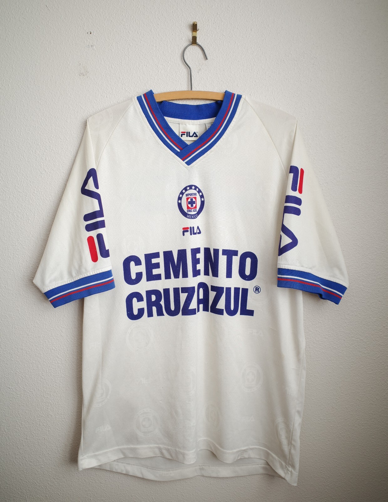 Vintage Club Deportivo Cruz Azul Soccer Jersey Shirt FILA
