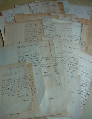 34 Briefe & Dokumente 1879-94 über Lehrer Albert BÖLTER, LANG GUHLE (Kr. Posen)