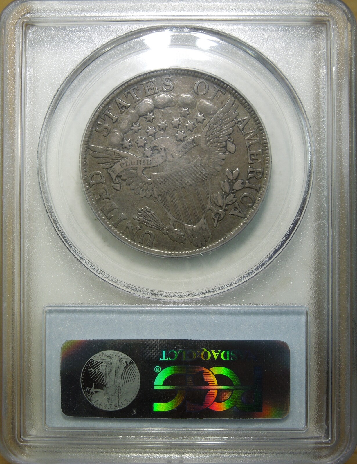 1805 50c Draped Bust Silver Half Dollar PCGS VF30 toned rare old type coin