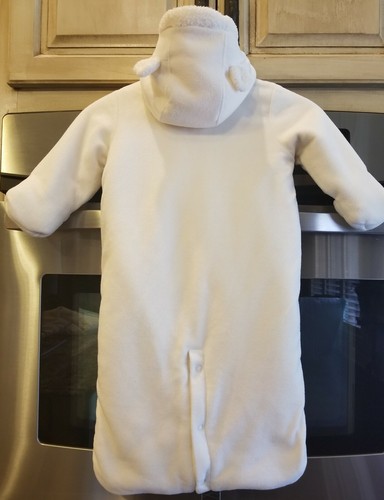 ***NWOT Baby Gap Unisex Hooded Fleece Sherpa Bunting Snowsuit Size 6-12 Months
