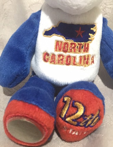 Limited Treasures State Quarters Coin Teddy Bear North Carolina #12