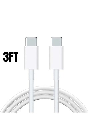 60W USB C Type C Fast Charger Cable For Android iPhone 15 Pro iPad Charging Cord