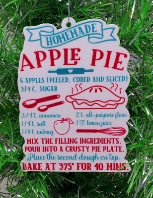 Grandma's Homemade Apple Pie Ornament - 3'' Tall