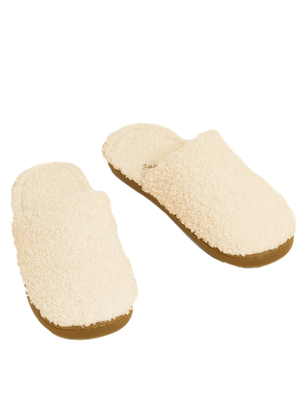 Ladies Mule Slippers with Secret Support Borg Lining from Ex High