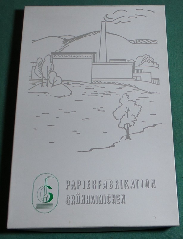 Ddr Papierfabrikation GrÃ¼Nhainichen Borstendorf Papierfabrik Briefpapier