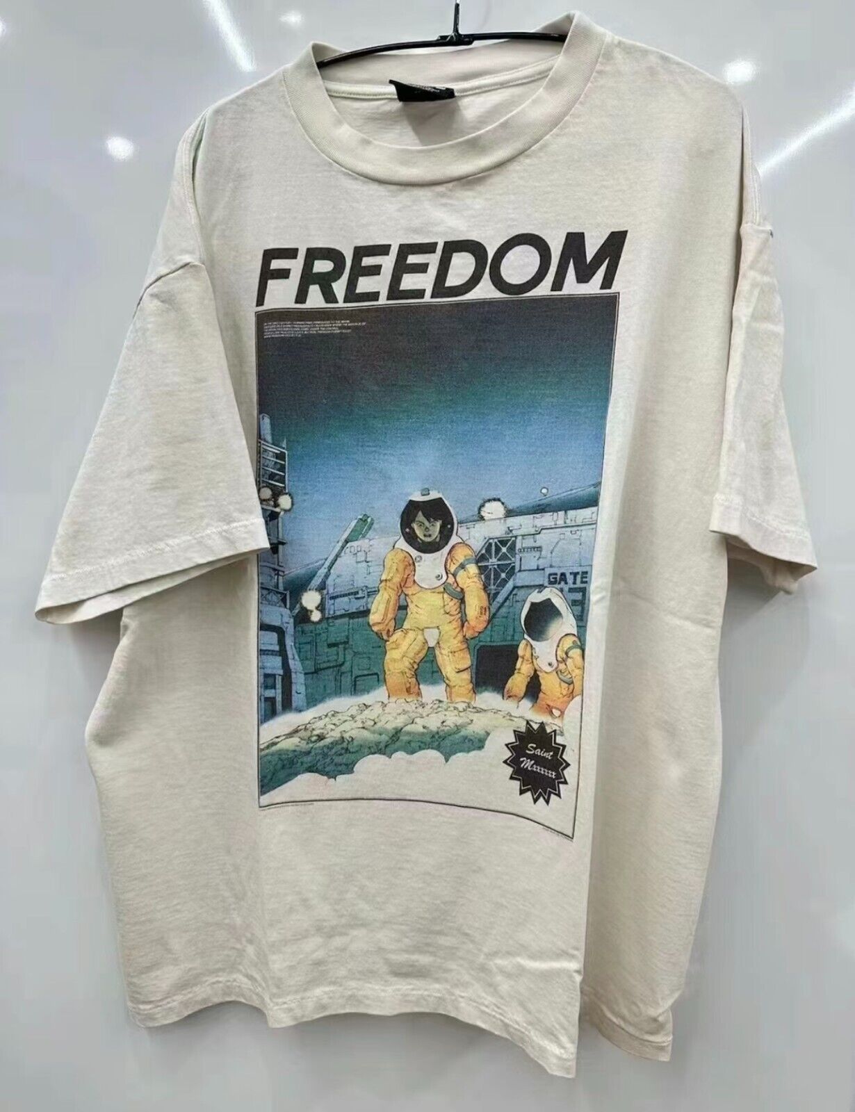 Saint Michael Freedom Space MX6 Streetwear Mens Short Sleeve Saint Michael Freedom Space MX6 Streetwear Mens Short Sleeve