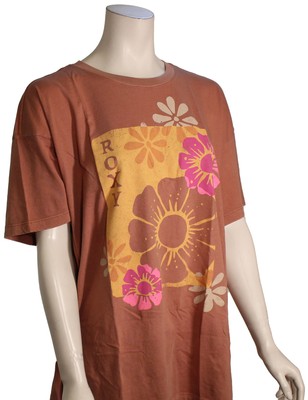 

Футболка оверсайз Roxy Florals – Приглушенная глина – Новинка, Коричневый