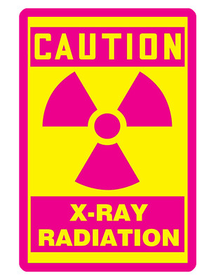 X RAY RADIATION SIGN CUSTOM METAL SIGN Durable Aluminum NO RUST SIGN XD#283