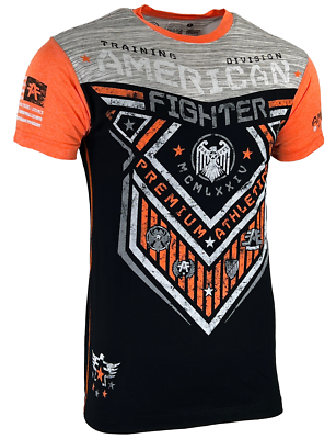 American Fighter Men's T-shirt Hunter Crew Neck Athletic Panel tee XS-4XL