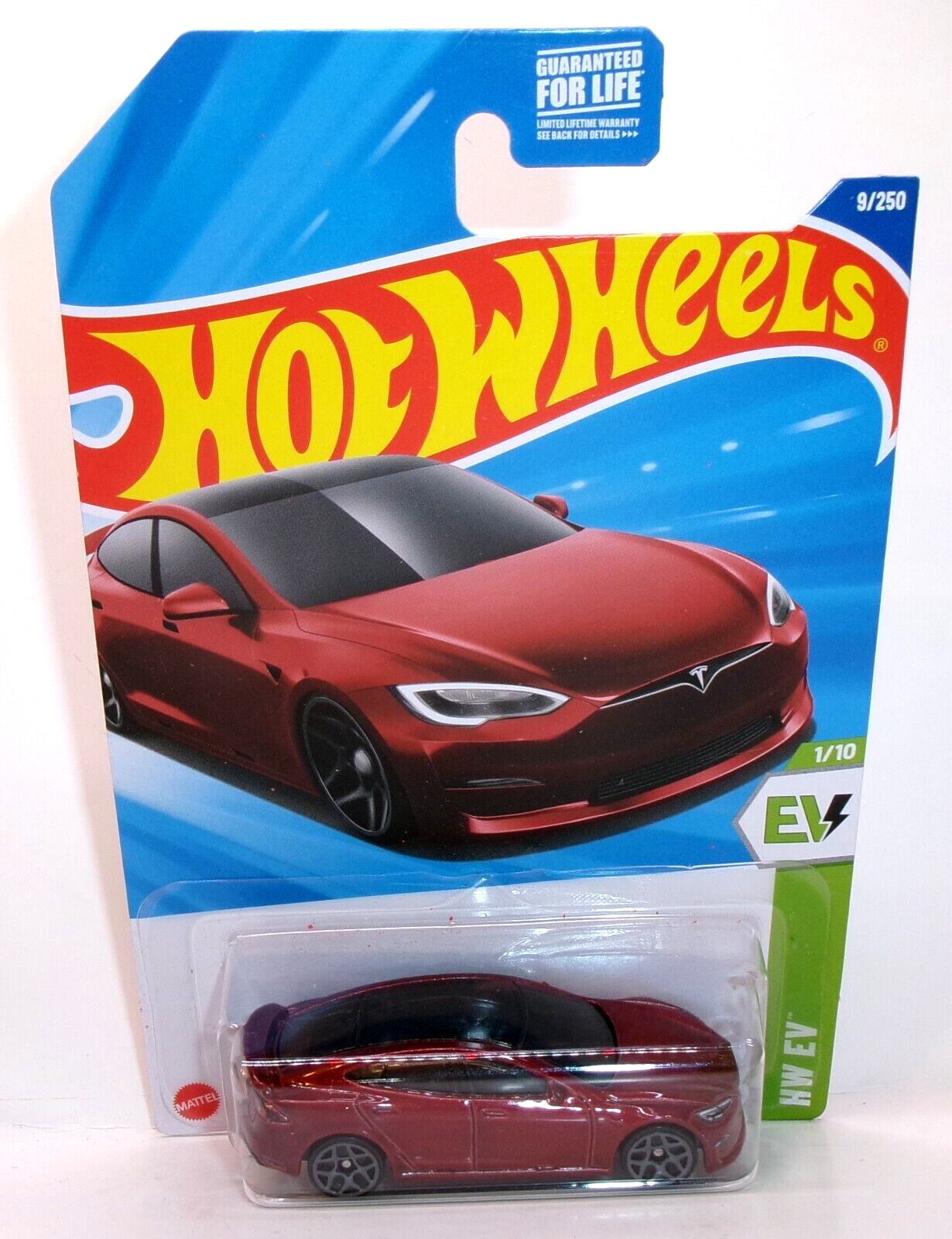 vip テスラ　モデルS レッド　1/64 ミニカー　赤　Tesla 2025 HOT WHEELS 1:64 HW EV 1/10 RED TESLA MODEL S PLAID #9