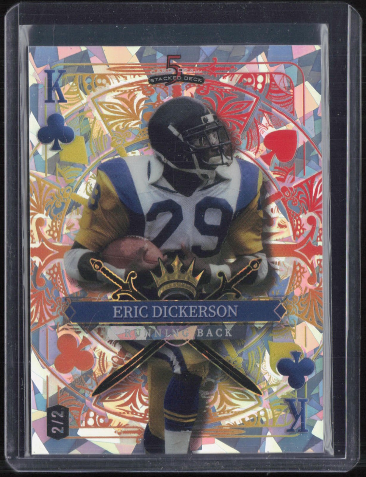 2024 Wild Card 5 Card Draw Stacked Deck Crystal Eric Dickerson 2/2