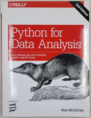 Python for Data Analysis 2nd Edition Data Wrangling By Wes McKinney PB GOOD 