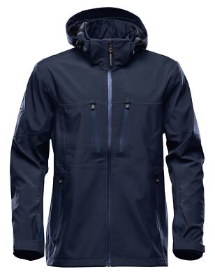 Pre-owned Stormtech Patrol Technical Softshell Jacket Xb-3w -men's Hooded Softshell Fleece In Navy/navy