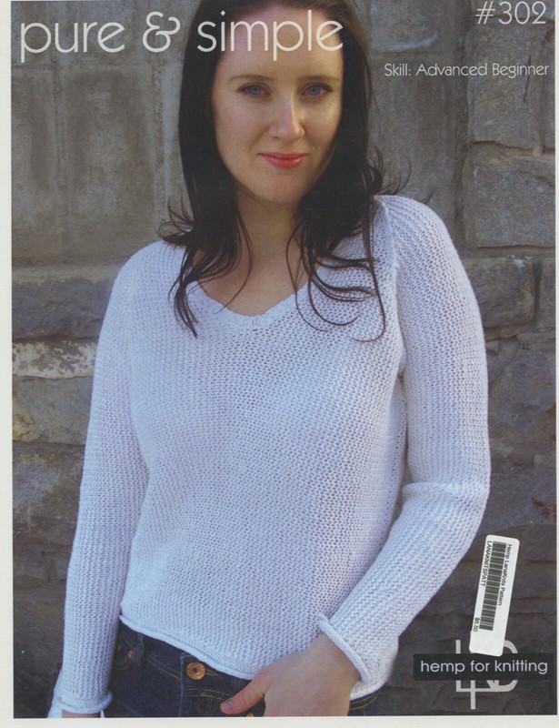 Lanaknits Designs HFK Knitting Pattern 302 Pure & Simple Pullover