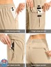Gopune Women's Hiking Cargo Pants Lightweight Quick Dry Water Resistant Camping Work Travel Pants Light Khaki,S