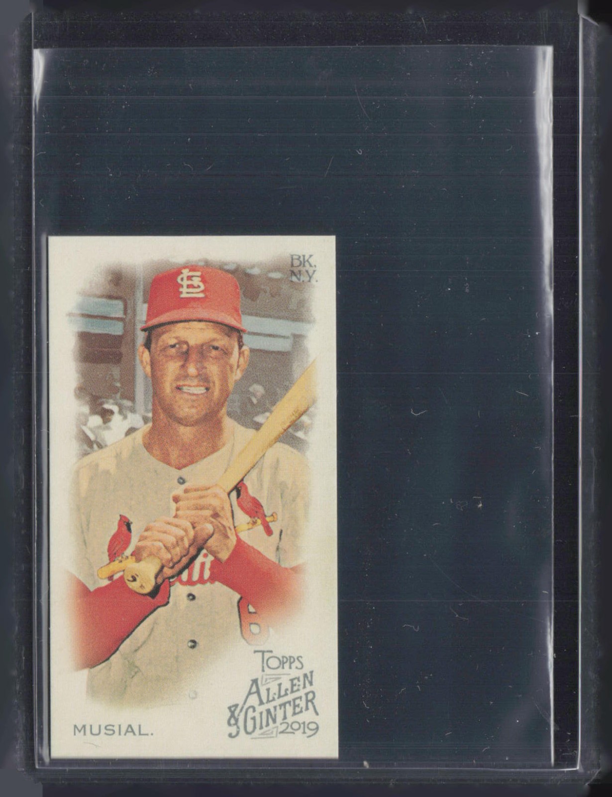 2019 Topps Allen & Ginter Mini Rip Card Insert #396 Stan Musial