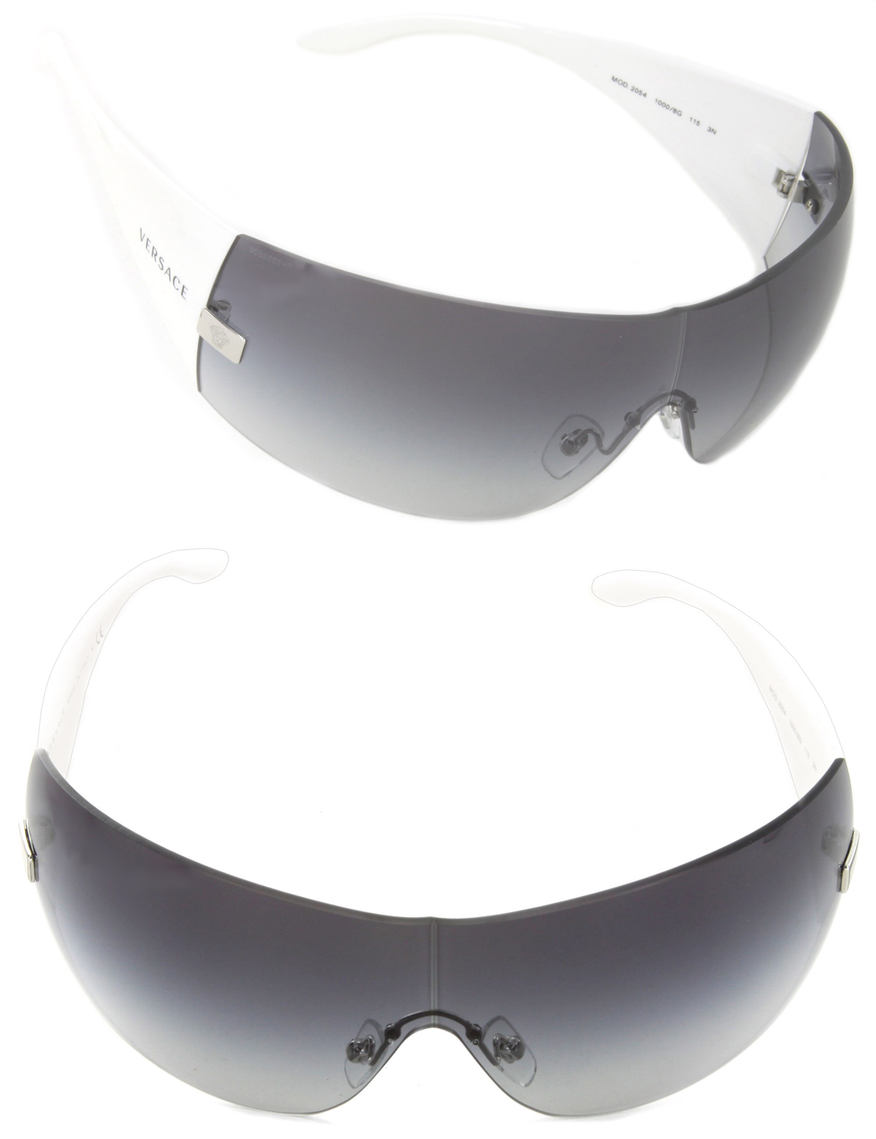 versace sunglasses silver mirror