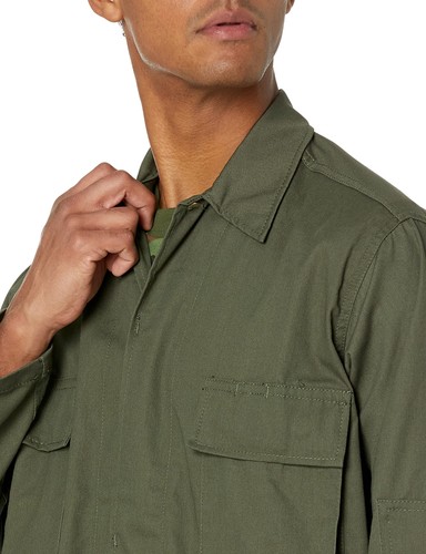 BACKBONE Mens Army Military Battle Dress Uniform BDU Camouflage Top Jacket Shirt