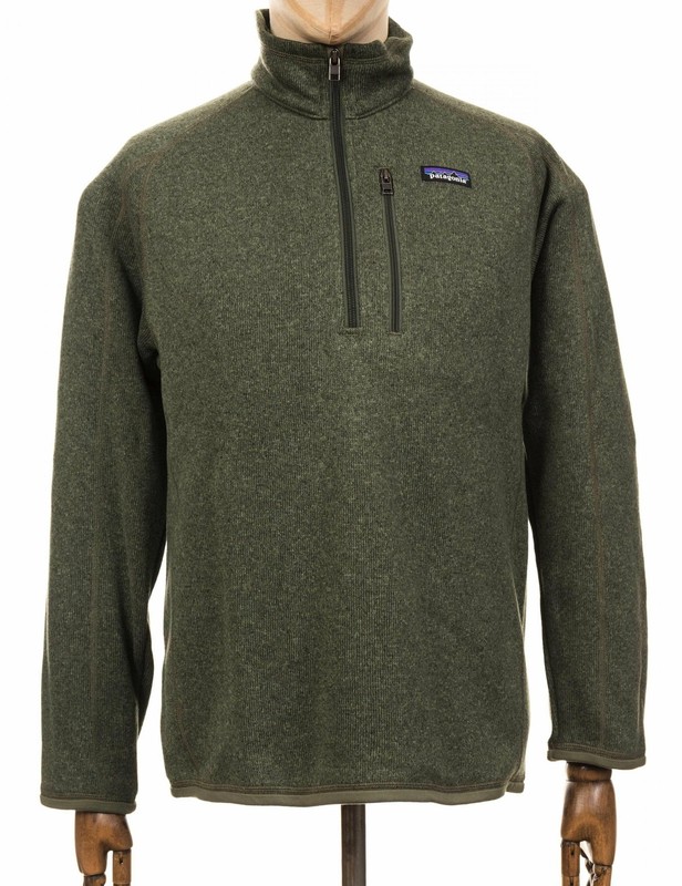 green quarter zip fleece