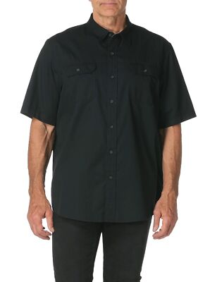 Wrangler Authentics Men's Short Sleeve Woven button down shirts | Caviar | 2X US