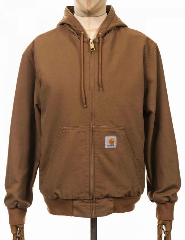 carhartt wip active jacket hamilton brown