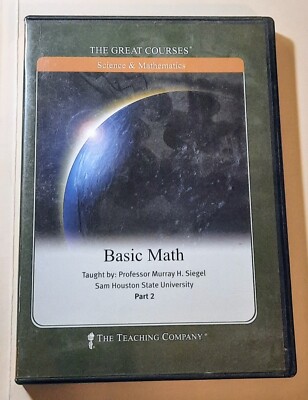 The Great Courses (Science & Mathematics) Basic Math Part 2 (DVD 2-disc, 1997)