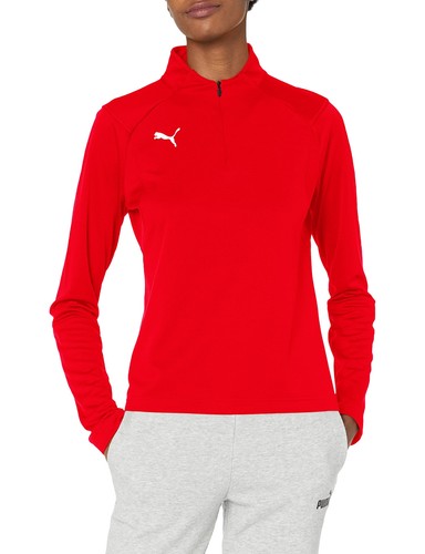 

Puma — женская футболка Liga Training с молнией 1/4, красный/Puma белая, X-Small, Puma red/puma white