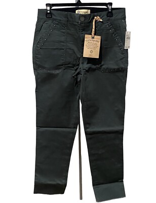 Democracy-Ab-Technology High Rise Pants-Women s Size: 8-Tekking Green-NEW!!