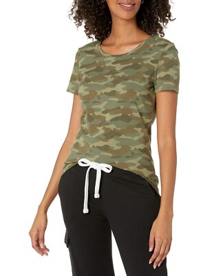 Amazon Essentials Women's Classic-Fit Short-Sleeve Crewneck T-Shirt, Pack of 2,