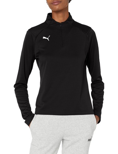 

Puma - Женская футболка Liga Training с молнией 1/4, Puma Black/Puma White, SM