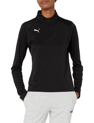 Puma - Женская футболка Liga Training с молнией 1/4, Puma Black/Puma White, SM