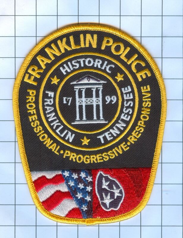 Police Patch  - Tennessee -Historic Franklin Tennessee