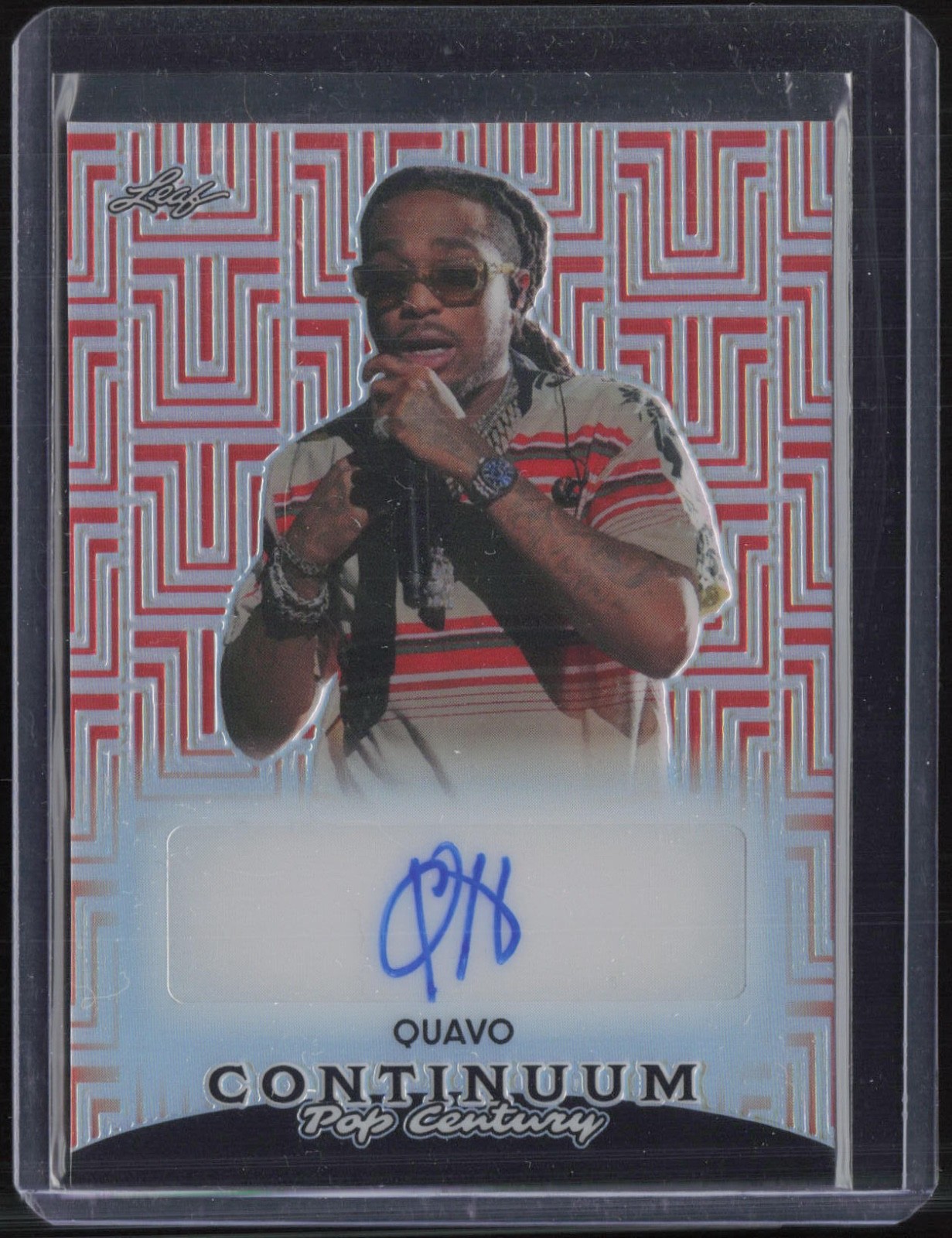 2023 Leaf Pop Century Continuum Red Quad 14/49 Auto Autograph