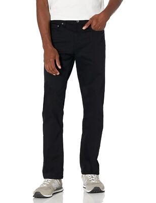 Amazon Essentials Men's Straight-Fit Jean Black, 33W x 34L