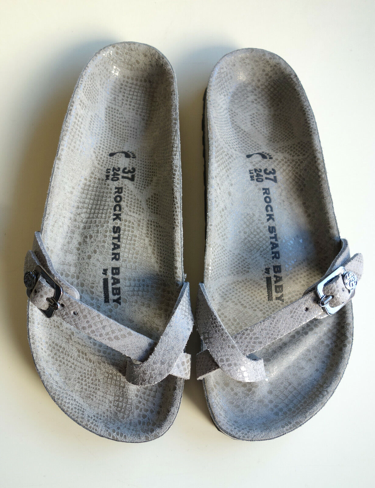 new ROCK STAR BABY X BIRKENSTOCK Leather Sandals PIAZZA EXQ