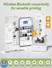 iDPRT Mini Sticker Printer Machine with 1 Roll Sticker Paper, Portable Thermal Printer for Study, Grey