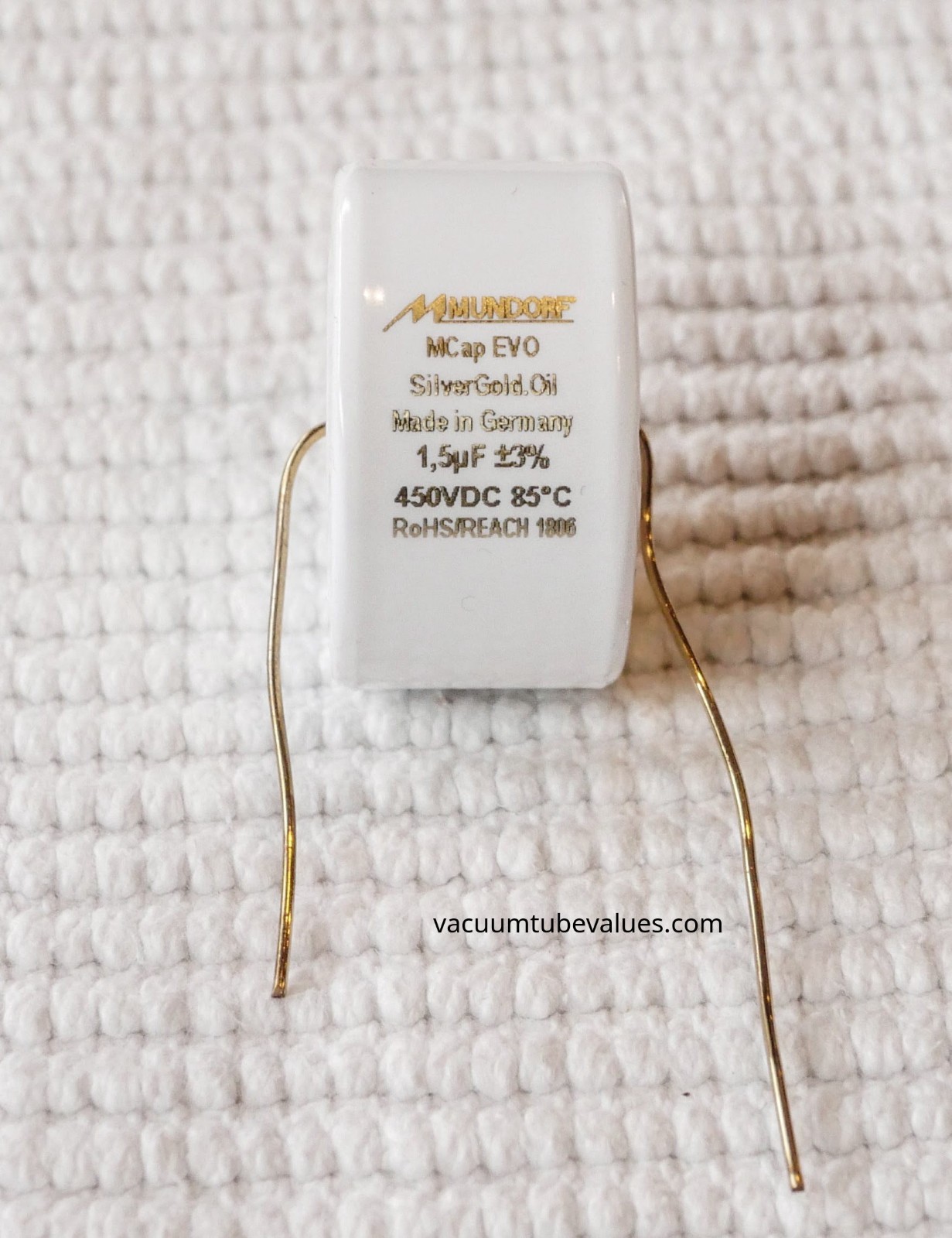 Mundorf Evo-SilverGold.Oil-1.50μF Mundorf MCap EVO Silver-Gold Oil Capacitor 1.5uf 1.5 uf