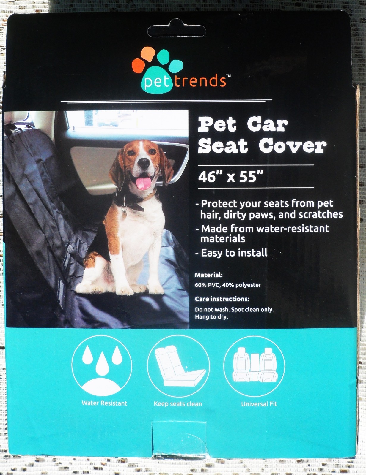 PET TRENDS Hammock Style CAR SEAT COVER 57