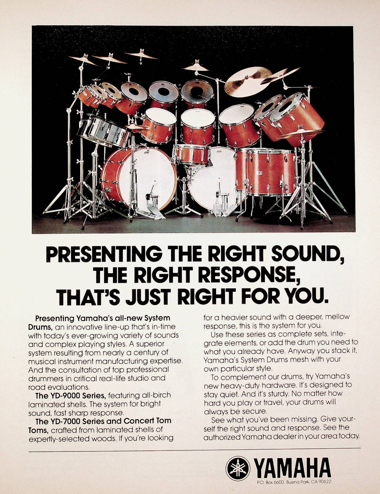 1979 Yamaha YD-9000 Series System Drums - Vintage Ad | eBay