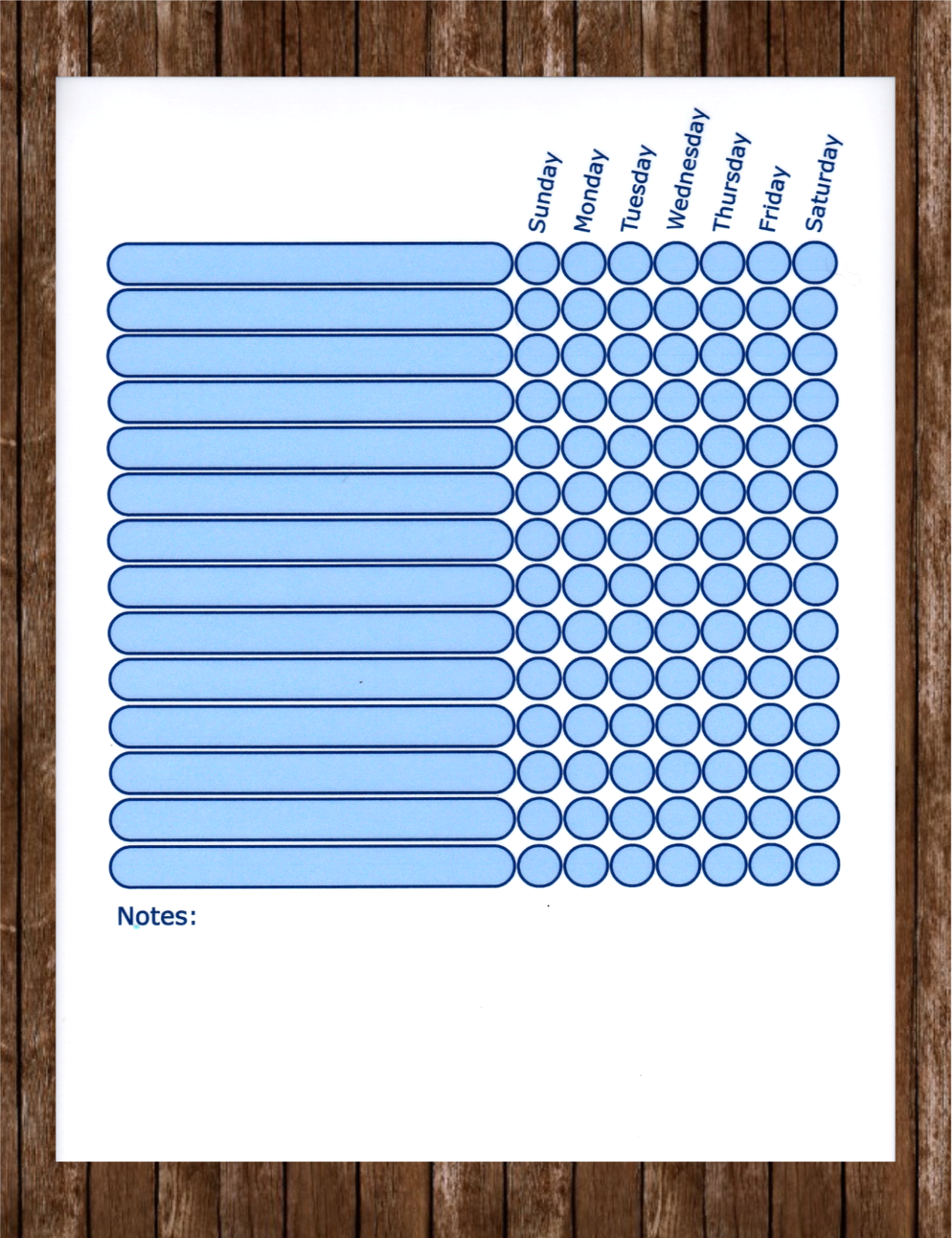 Chore Chart Dry Erase Board