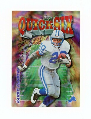 BARRY SANDERS 1998 Topps Quick Six Career Best #28 Detroit
