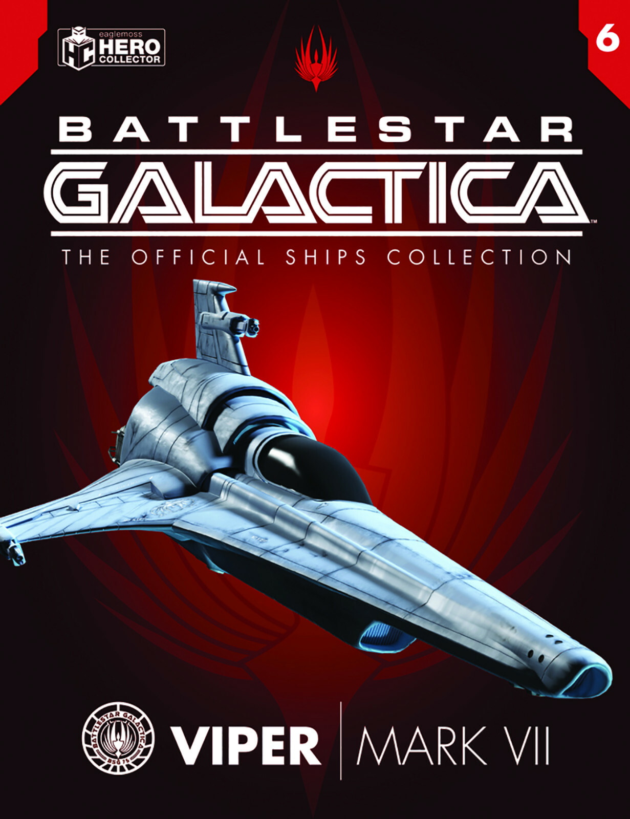 BATTLESTAR GALACTICA VIPER MK II APOLLO SHIP + MAGAZINE #6 Eaglemoss