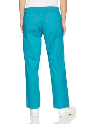 WonderWink Women's Tall Size Utility Cargo Pant, Teal Blue, LGT