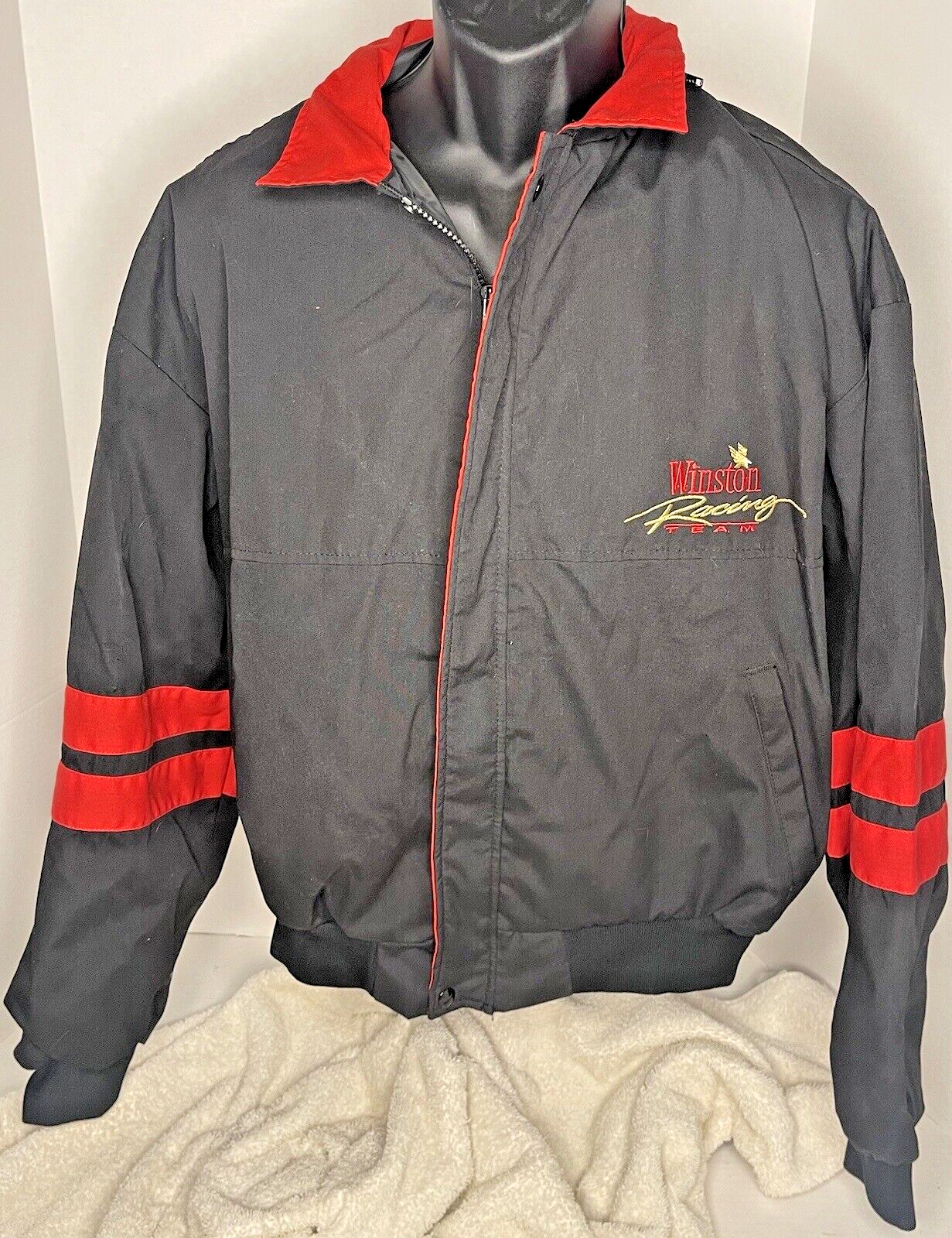 Jacket Swingster XL Black Winston Racing Team NASCAR Hooded Jacket Swingster XL Black Winston Racing Team NASCAR Hooded