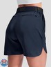 Haimont Women's Hiking Cargo Shorts Quick Dry Travel Shorts for Women with Zipper Pockets for Outdoor Walking -Navy Blue L