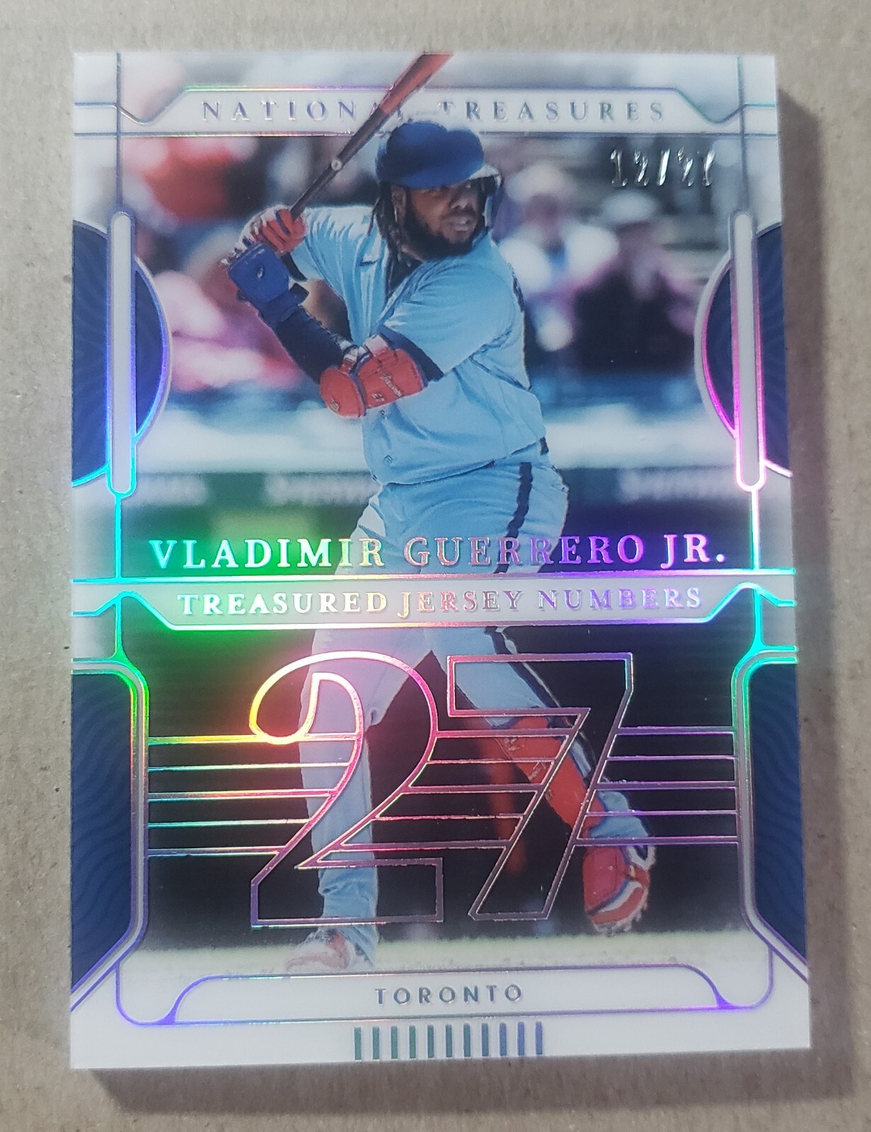 vladimir guerrero jr サイン 2019 panini Vladimir Guerrero Jr 2019 Panini National Treasures Rookie