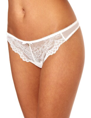 Gossard Superboost Lace Thong Panties Women s US Size L White NWT
