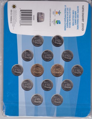 2010 Vancouver Olympic & Paralympic Coin Set (dark blue) (reduced from $24.95)